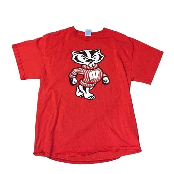 Vintage Unisex Size Large University of Wisconsin Madison Bucky Badger Shirt - Picture 1 of 5